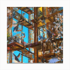 Birds In The Sky Canvas Print