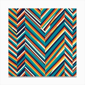 Colorful Chevron Pattern 2 Canvas Print