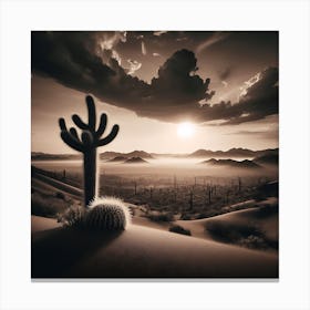 Desert Landscape - Desert Stock Videos & Royalty-Free Footage 1 Canvas Print