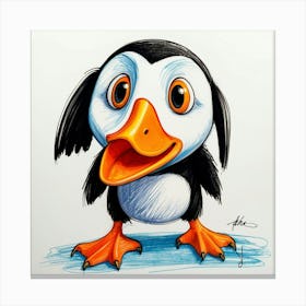 Puffin 21 Canvas Print