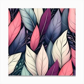 Leaves patterns Canvas Print