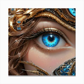 Blue Eyes hbb Canvas Print
