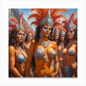 Carnival Women Canvas Print