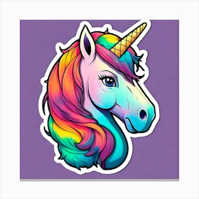 Unicorn Head Canvas Print