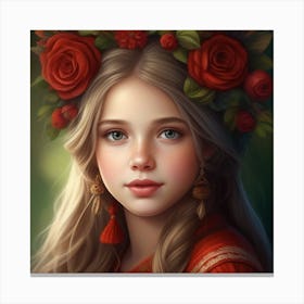 Russian Girl Canvas Print