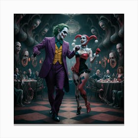 Joker And Joker Canvas Print