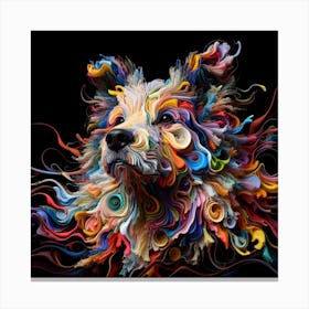 Abstract Dog 1 Canvas Print