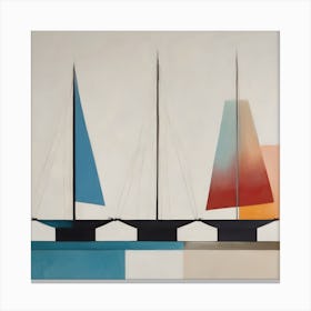 Sailboats Canvas Print