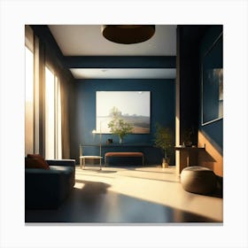 Modern Living Room 143 Canvas Print