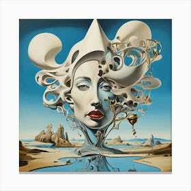 'The Woman In The Water' 1 Canvas Print