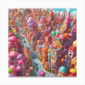 Candy City Canvas Print