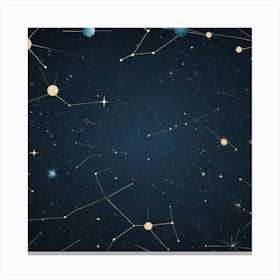 Constellations Background Canvas Print