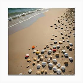 Beach Rocks Canvas Print