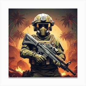 Soldier Canvas Print