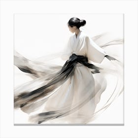 Artjuicebycsaba Close Up Style Minimalist Zen Japanese Noh Thea 36a28a92 9b43 4621 9605 37bbe4d21b54 Denoised Upscaled X4 Canvas Print