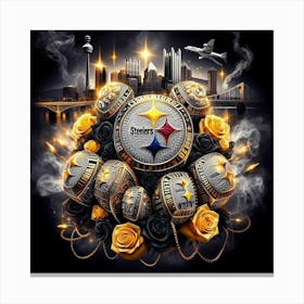 Pittsburgh Steelers Nfl Championship Canvas Print