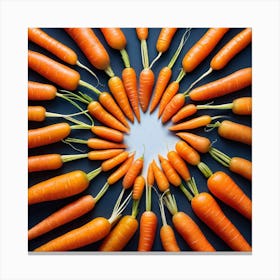 Carrots In A Circle 13 Canvas Print