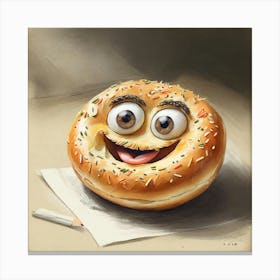 Bagel 9 Canvas Print