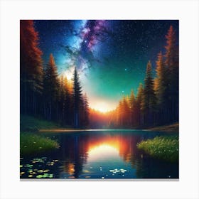 Milky Way 50 Canvas Print