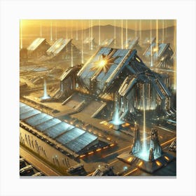 Photon Barracks Converted Canvas Print