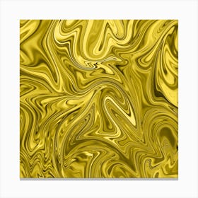 Gold Liquid Marble Canvas Print