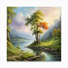 Landscape Painting 6 Canvas Print