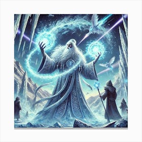 Elder Glacius Ice Magic Master Canvas Print