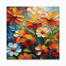 Flowers Painting 1 Canvas Print