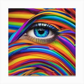 Colorful Eye Canvas Print