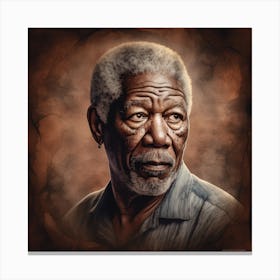 Morgan Freeman 2 Canvas Print