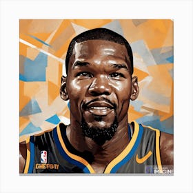 Kevin Durant AI Canvas Print