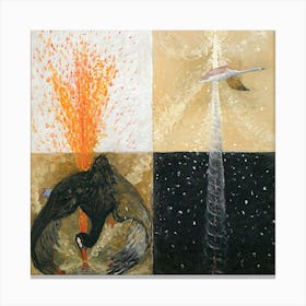 Hilma Af Klint - The Swan ,No. 17 , High Resolution,A Canvas Print