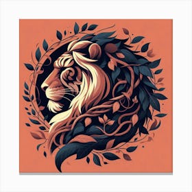 Lion Of The Forest Canvas Print