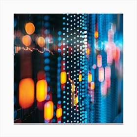 Blurred Lights In The Sky Canvas Print