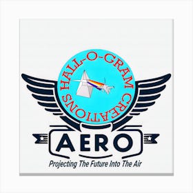 Hall-O-Gram Creations Aero Logo ~Reimagined 2 Canvas Print