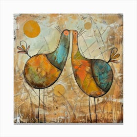 Lovebirds Canvas Print