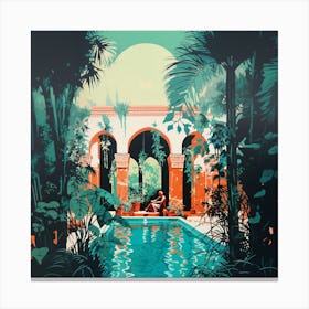 'The Pool' 6 Canvas Print
