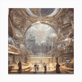 Futuristic Space Station 1 Canvas Print