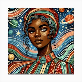 Syravelle Celestial Portrait Canvas Print