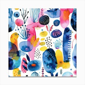 Watercolor Pattern Canvas Print