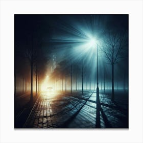 Street At Night 1 Canvas Print