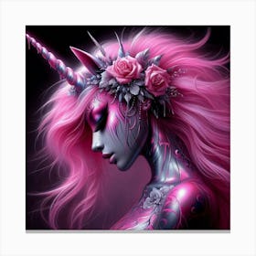 Unicorn Girl Canvas Print