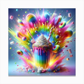 Rainbow Lollipop Canvas Print