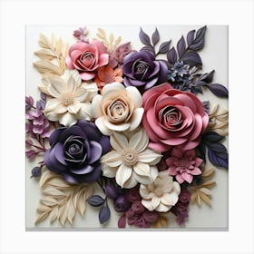 Paper Flower Art 1 Canvas Print