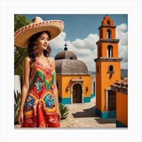 Mexican Girl 41 Canvas Print