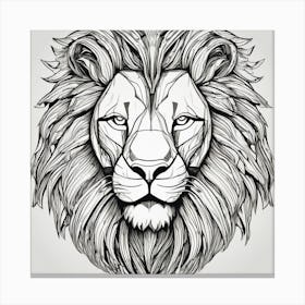 Lion Head#2 Canvas Print