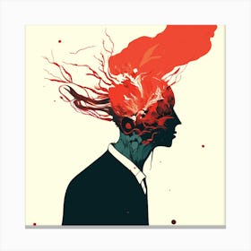 Man'S Head 1 Canvas Print