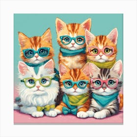 Kitty Gang Canvas Print