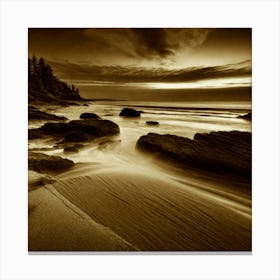 Sunset At The Beach 700 Canvas Print
