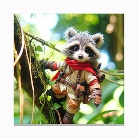 Raccoon Canvas Print